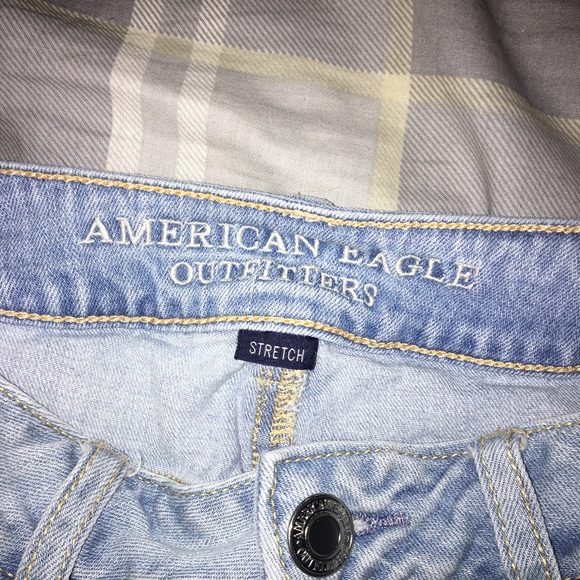 American Eagle jean shorts laced light blue 0 - Picture 3 of 6